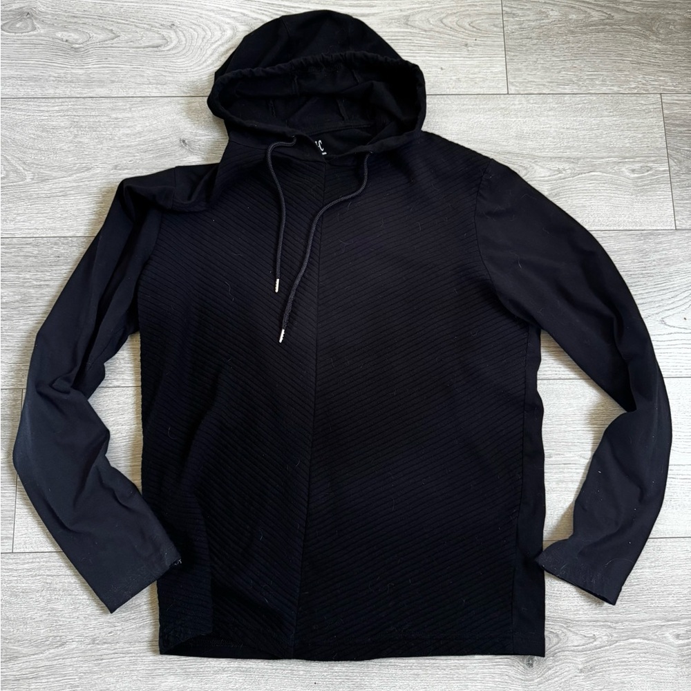 INC Men's Black Hooded Sweater